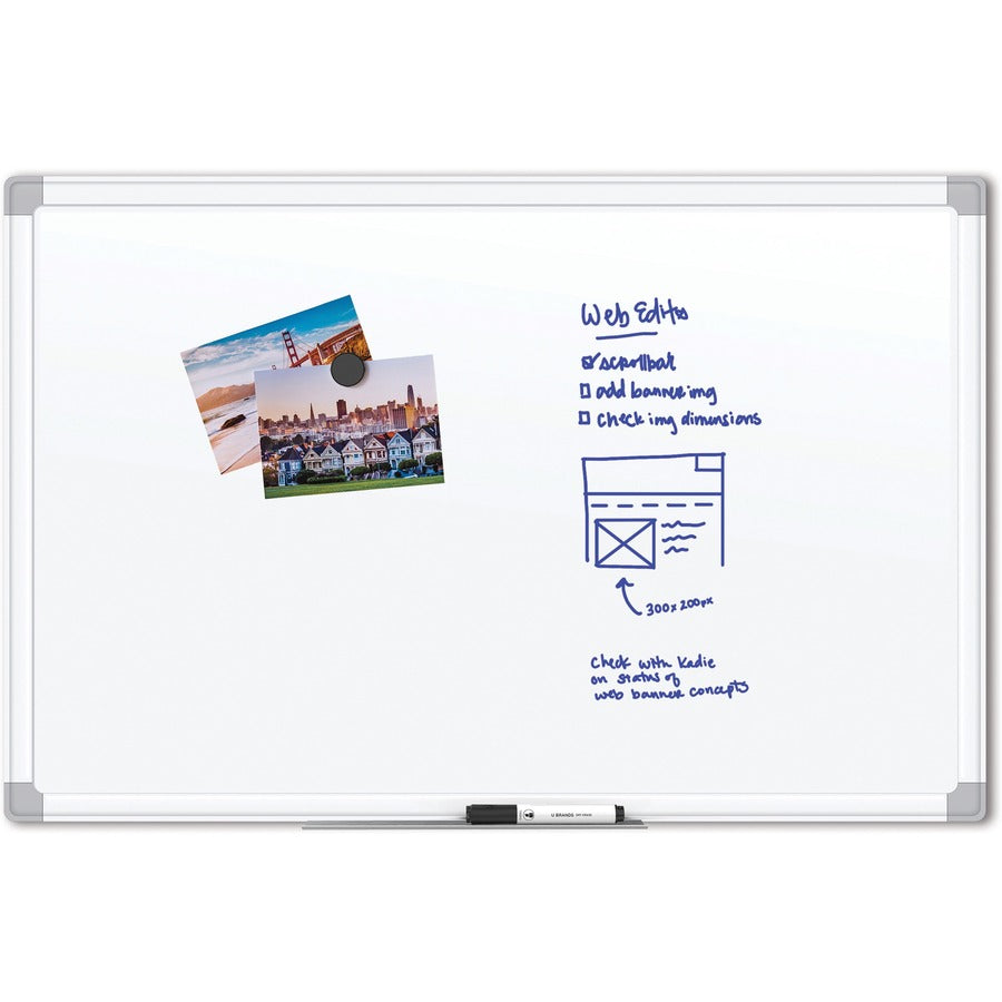 u-brands-white-aluminum-framed-magnetic-porcelain-steel-board-48-x-36-48-4-ft-width-x-36-3-ft-height-white-porcelain-steel-surface-white-aluminum-frame-rectangle-horizontal-vertical-1_ubr4900u0001 - 4