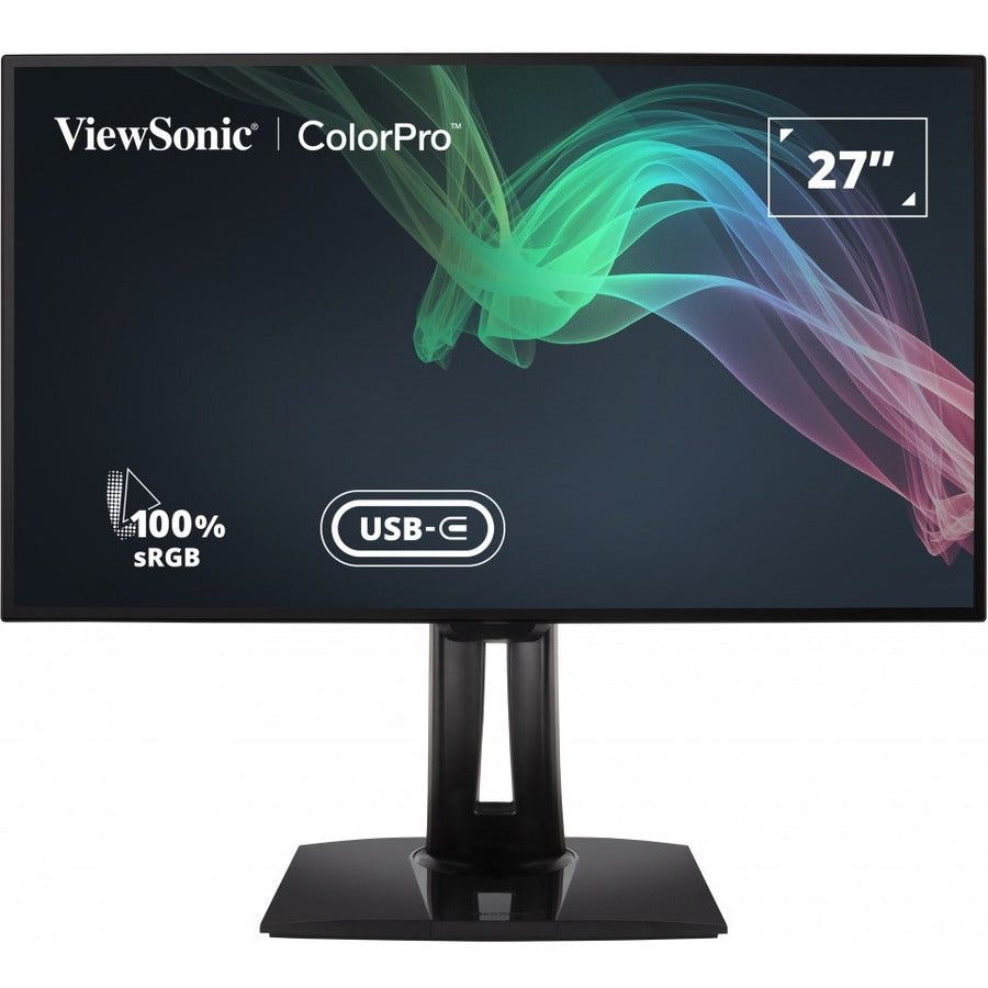 ViewSonic VP2768a-4K 27 Inch Premium IPS 4K Monitor with Advanced Ergonomics, ColorPro 100% sRGB Rec 709, 14-bit 3D LUT, Eye Care, HDMI, USB C, DisplayPort for Professional Home and Office - ColorPro VP2768a-4K - 4K UHD Monitor with Ergonomics, USB-C