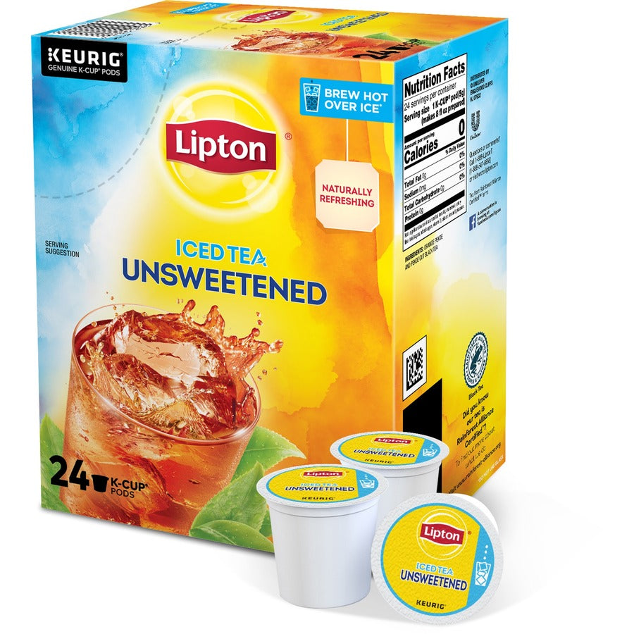 Lipton Unsweetned Iced Black Tea K-Cup - 24 / Box - 3