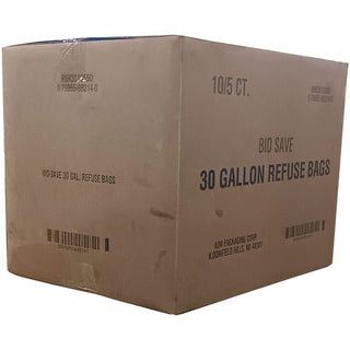 AJM Bio-Save 30-gallon Lawn & Leaf Bags - 30 gal Capacity - 16" Width x 12" Length - Brown - Kraft - 50/Carton - Waste Disposal - Recycled
