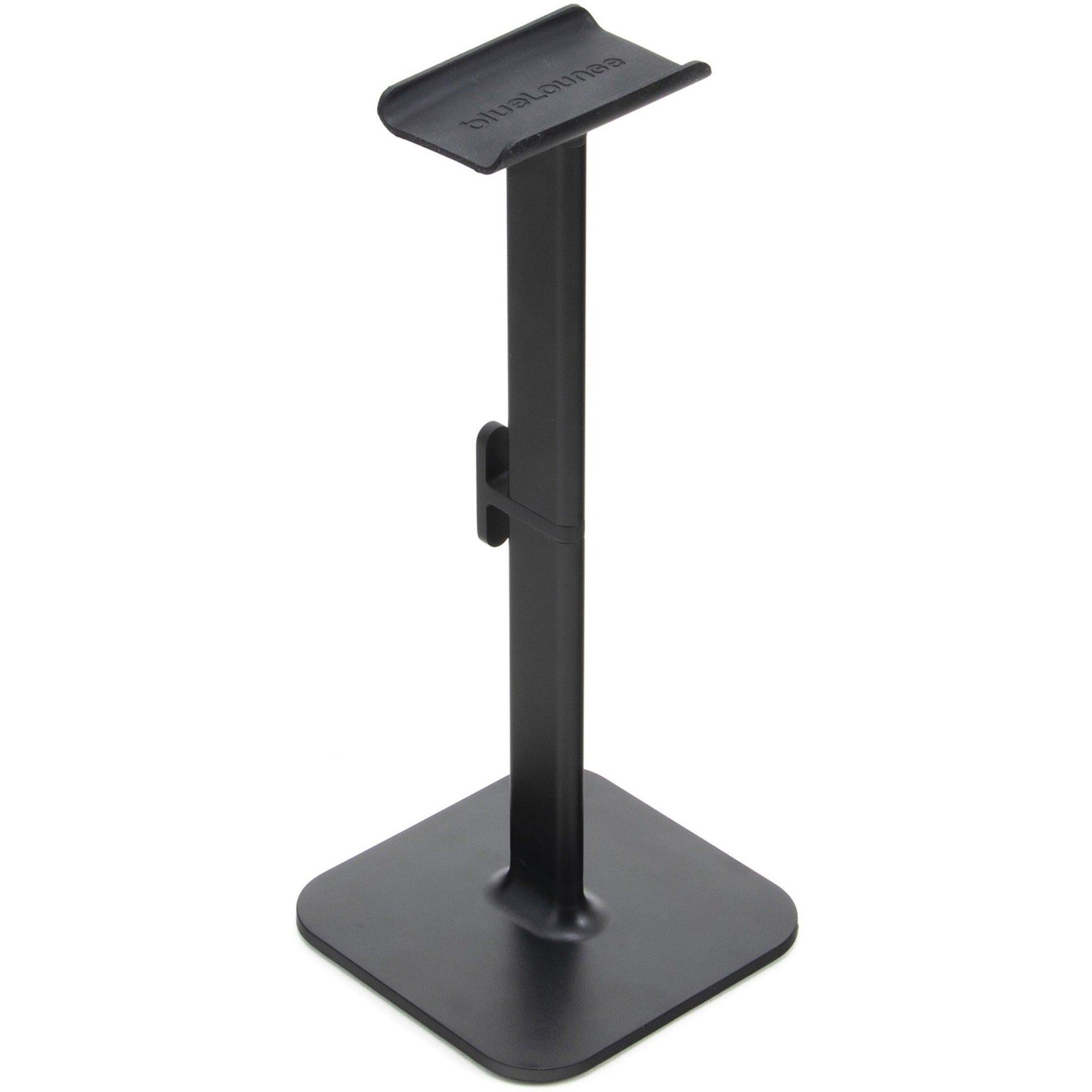 Bluelounge Posto 2.0 Headphone Stand - 10" Height x 4" Width - Desktop, Desk - Aircraft Aluminum, Plastic - Black - 1
