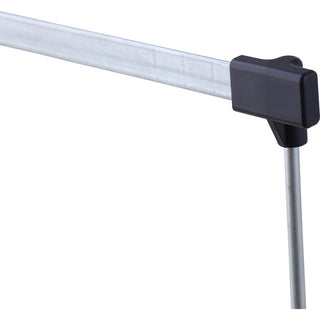 Business Source File Frame - Letter - 14"-18" Long - Stainless Steel - Gray - 2 / Box