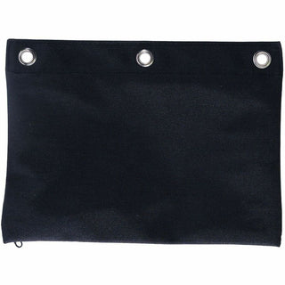 Business Source Binder Pencil Pouch - 10" Height x 7.4" Width - Black - 1 Each