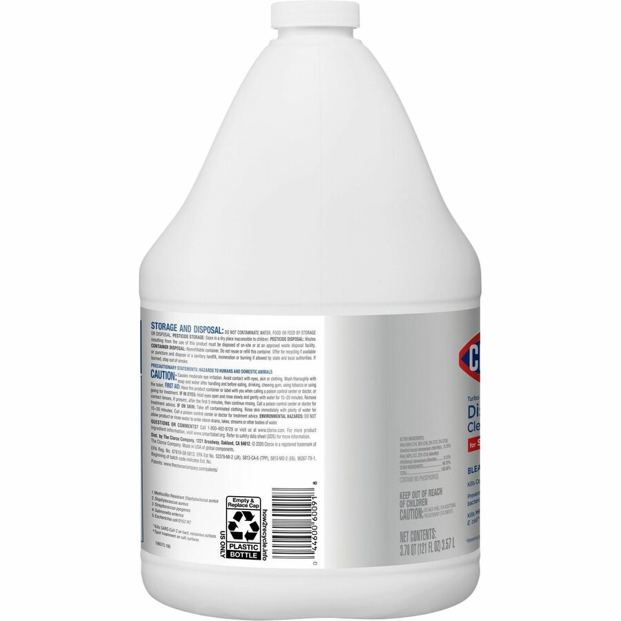 Turbo Pro Disinfectant Cleaner for Sprayer Devices, 121 oz Bottle, 3/Carton