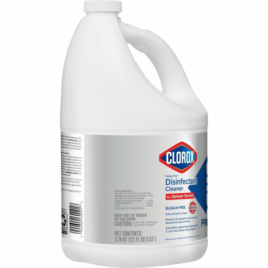 Turbo Pro Disinfectant Cleaner for Sprayer Devices, 121 oz Bottle, 3/Carton