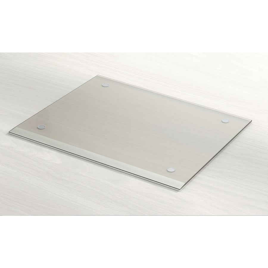 Lorell Desk Pad - Rectangular - 24" Width - Rubber - Clear