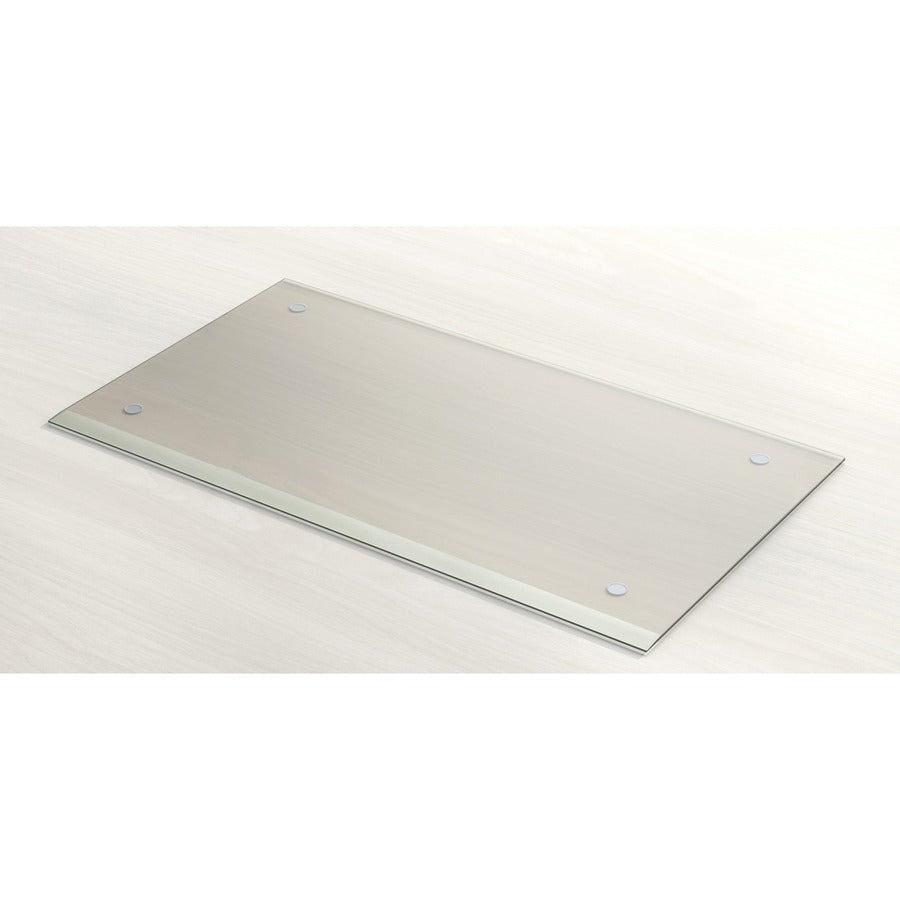 Lorell Desk Pad - Rectangular - 36" Width - Rubber - Clear