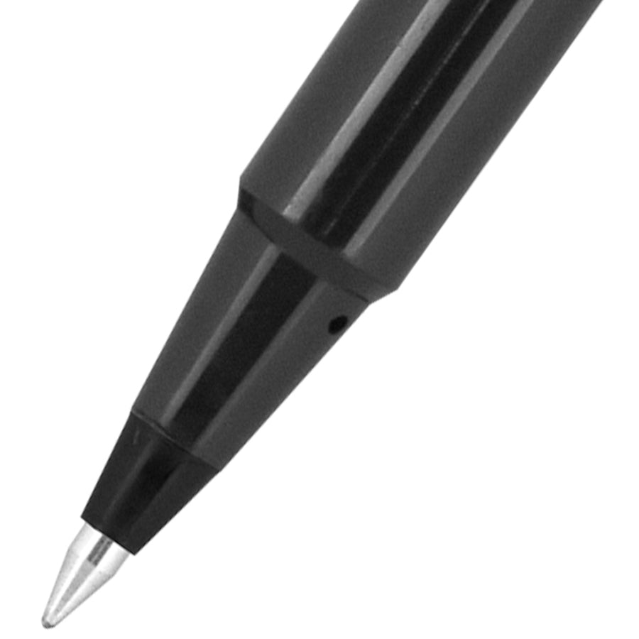 Roller Ball Pen, Stick, Extra-Fine 0.5 mm, Black Ink, Black Barrel, 72/Pack