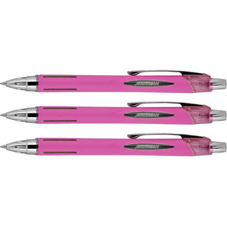 uni-jetstream-rt-pink-ribbon-ballpoint-pen-medium-pen-point-1-mm-pen-point-size-multi-pink-barrel-3-pack_ubc70202 - 3