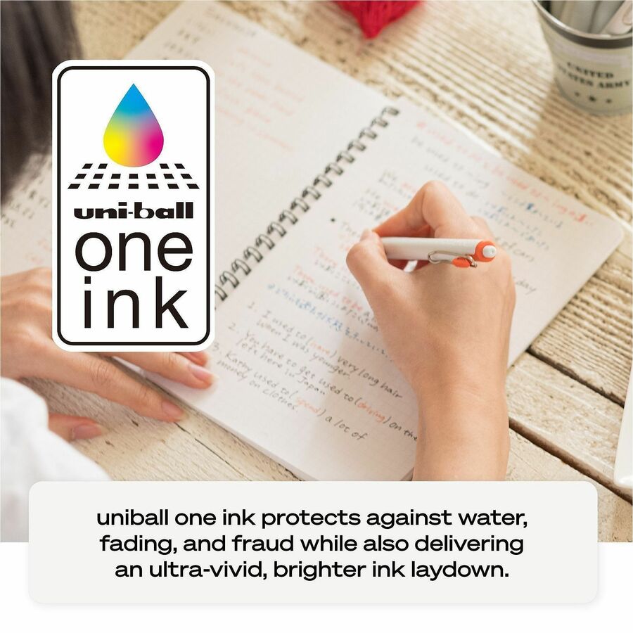 uni ONE Gel Pen - Medium Pen Point - 0.7 mm Pen Point Size - Multi Gel-based Ink - 4 / Pack