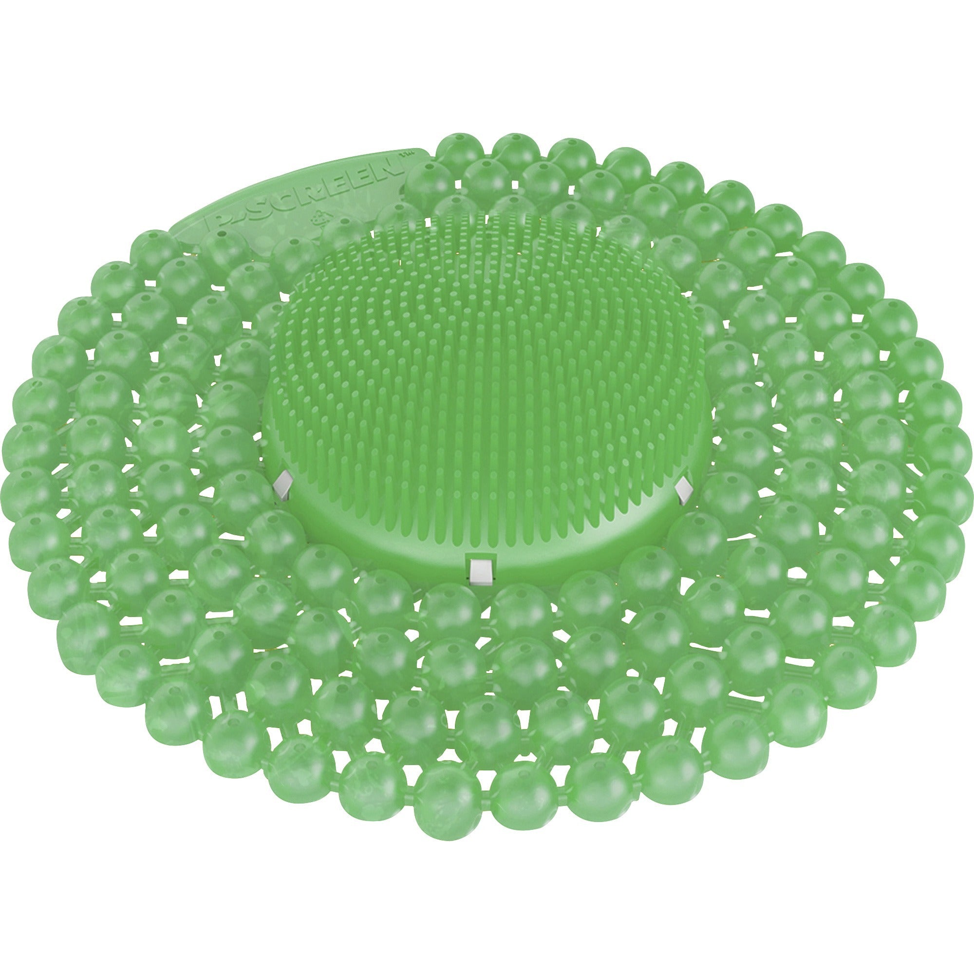 Vectair Systems P-Screen 60 Day Urinal Screen - Lasts upto 60 Days - Anti-bacterial, Recyclable, Splash Resistant - 6 / Carton - Green