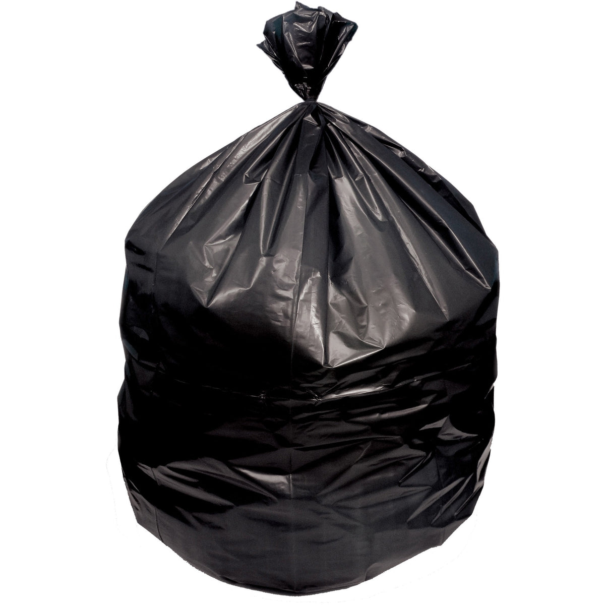 Heritage Trash Bag - 60 gal Capacity - 38" Width x 58" Length - 0.90 mil (23 Micron) Thickness - Low Density - Black - Linear Low-Density Polyethylene (LLDPE) - 100/Carton - Garbage Can