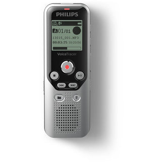 Philips Voice Tracer Audio Recorder DVT1250 - 8 GBmicroSD, SD Supported - 1.3" LCD - WAV - Headphone - 583 HourspeaceRecording Time - Portable