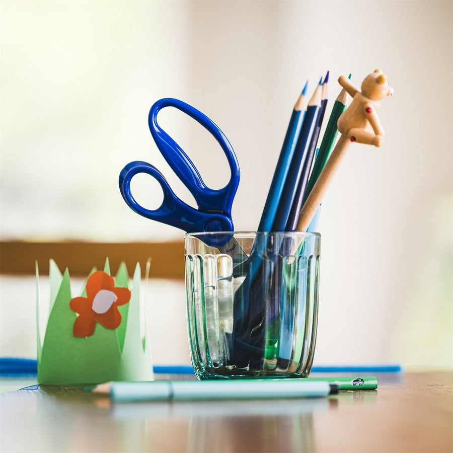 Fiskars 5" Blunt-tip Kids Scissors - 5" Overall LengthSafety Edge Blade - Blunted Tip - Blue - 1 Each