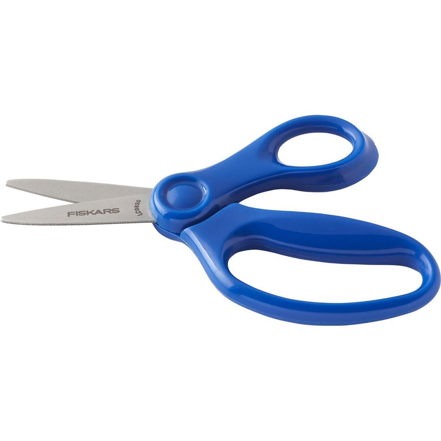 Fiskars 5" Pointed-tip Kids Scissors - 5" Overall LengthSafety Edge Blade - Pointed Tip - Blue - 1 Each