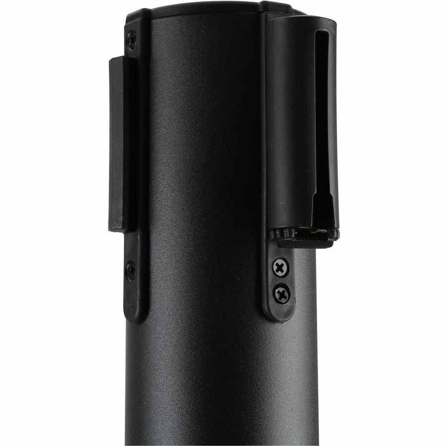 Genuine Joe Crowd-Control Posts - 34" Height - Black - Steel - 2 / Carton