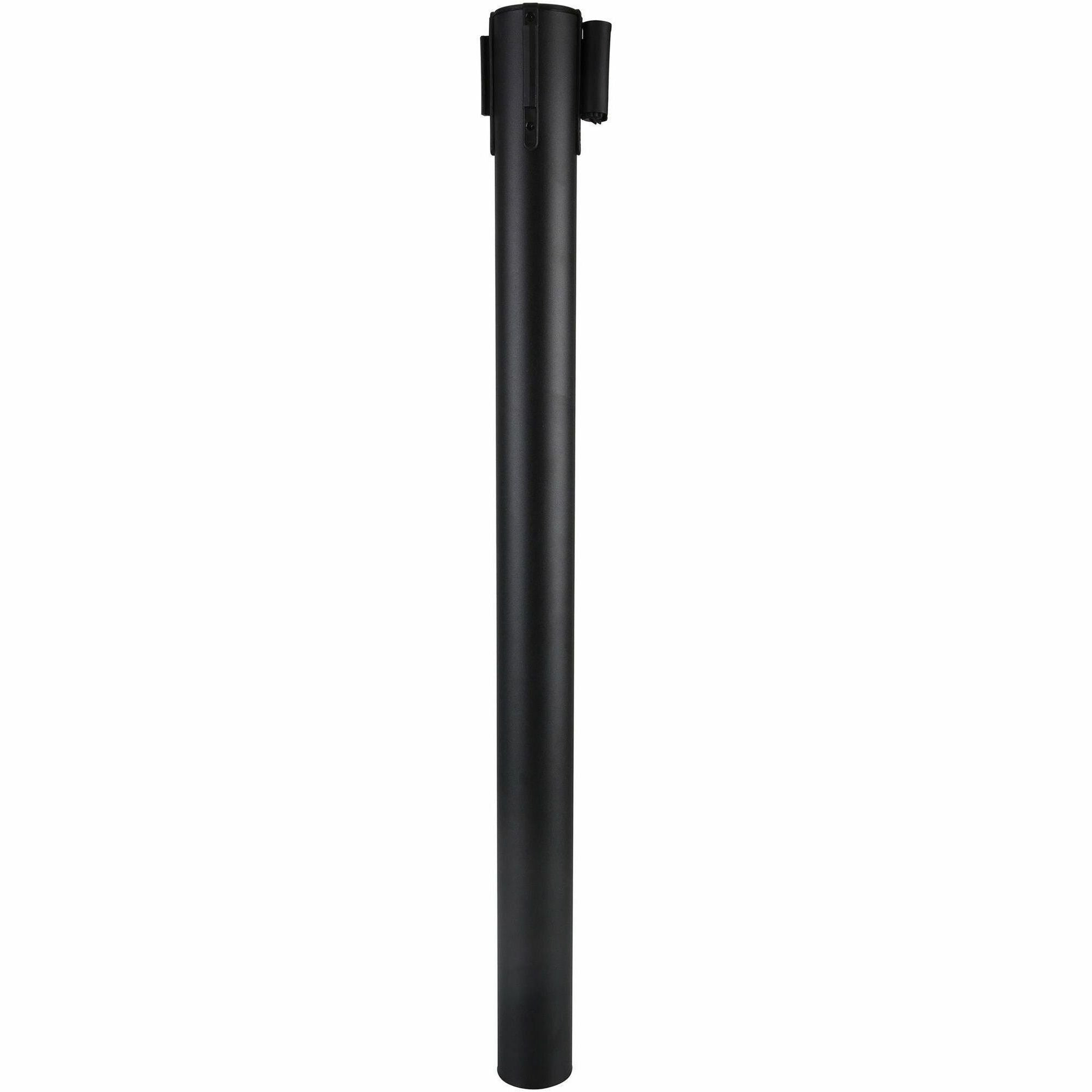 genuine-joe-crowd-control-posts-34-height-black-steel-2-carton_gjo00466 - 1