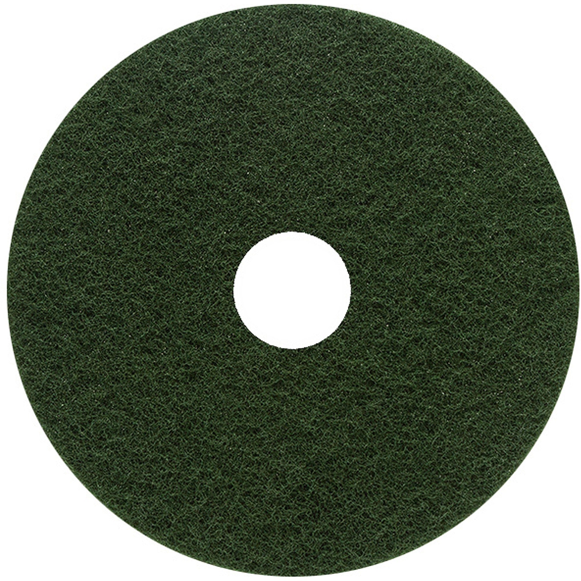 genuine-joe-scrubbing-floor-pad-5-carton-x-18-diameter-scrubbing-175-rpm-to-800-rpm-speed-supported-heavy-duty-long-lasting-fiber-green_gjo18402 - 1