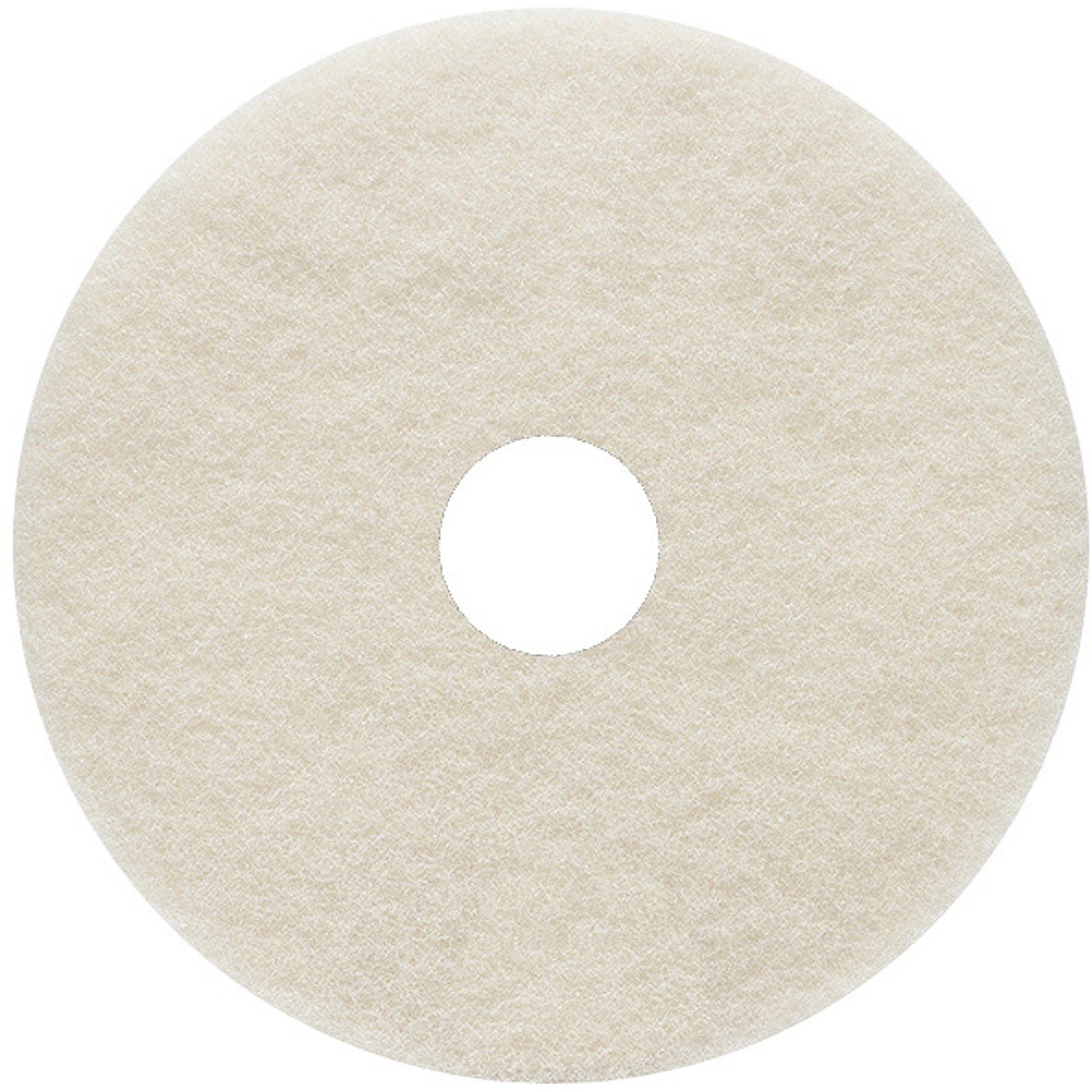 genuine-joe-burnish-floor-pad-5-carton-round-x-17-diameter-burnishing-1200-rpm-to-3000-rpm-speed-supported-fiber-beige_gjo18400 - 1