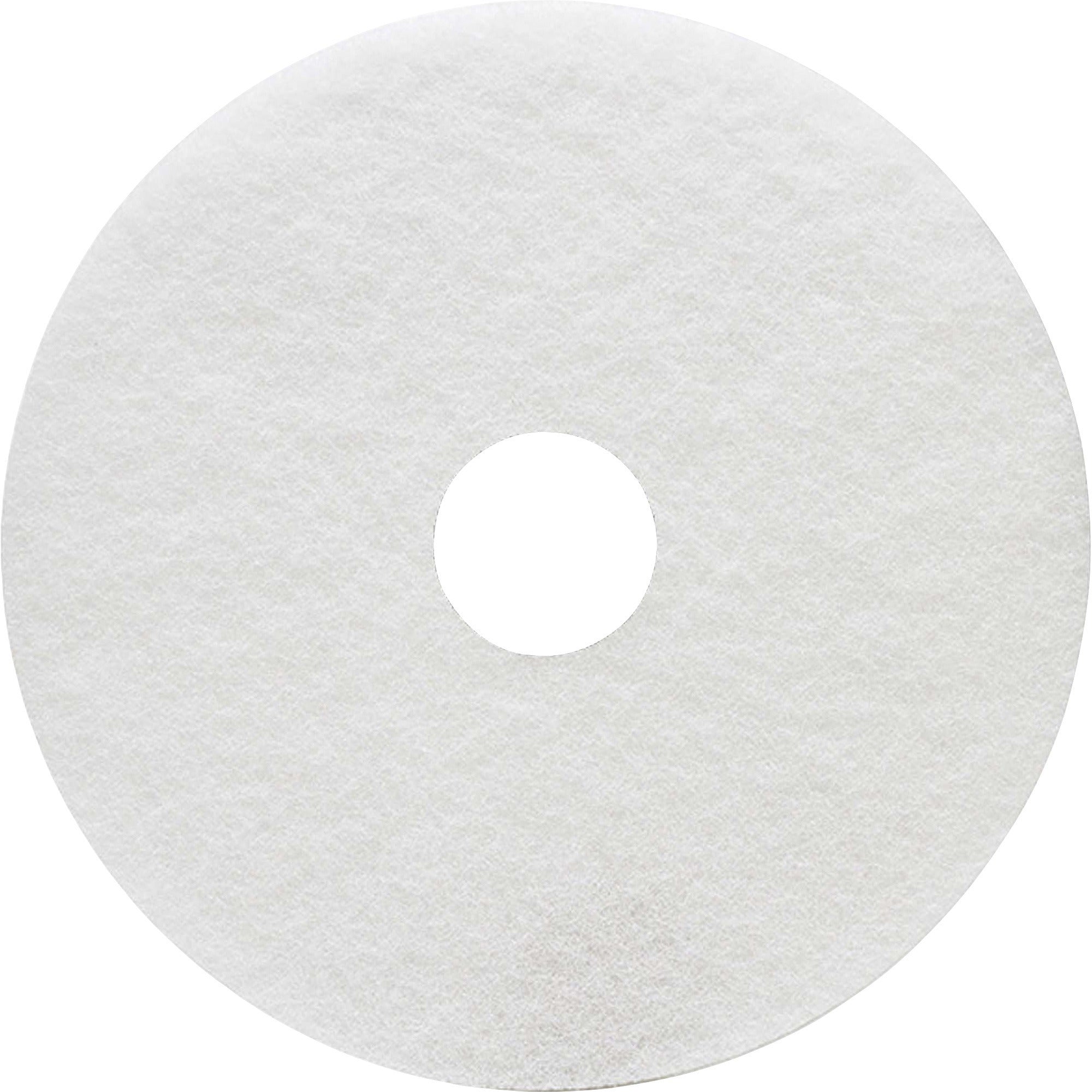genuine-joe-floor-cleaner-pad-5-carton-round-x-16-diameter-scrubbing-cleaning-350-rpm-to-800-rpm-speed-supported-resilient-flexible-white_gjo18405 - 1