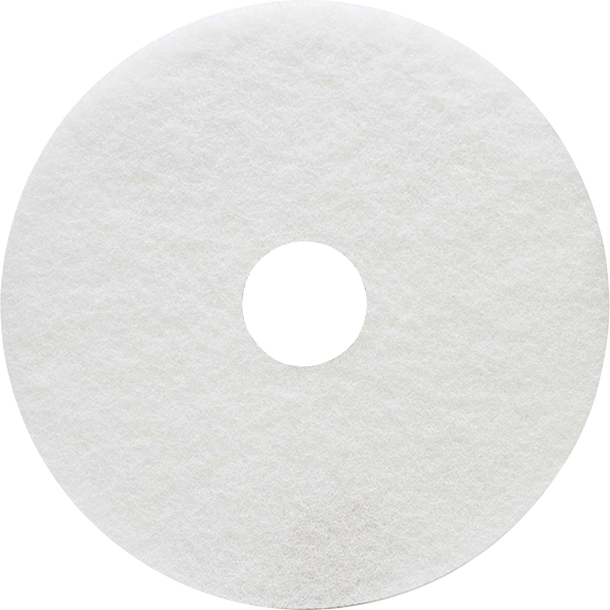 genuine-joe-floor-cleaner-pad-5-carton-round-x-17-diameter-cleaning-scrubbing-350-rpm-to-800-rpm-speed-supported-resilient-flexible-white_gjo18401 - 1