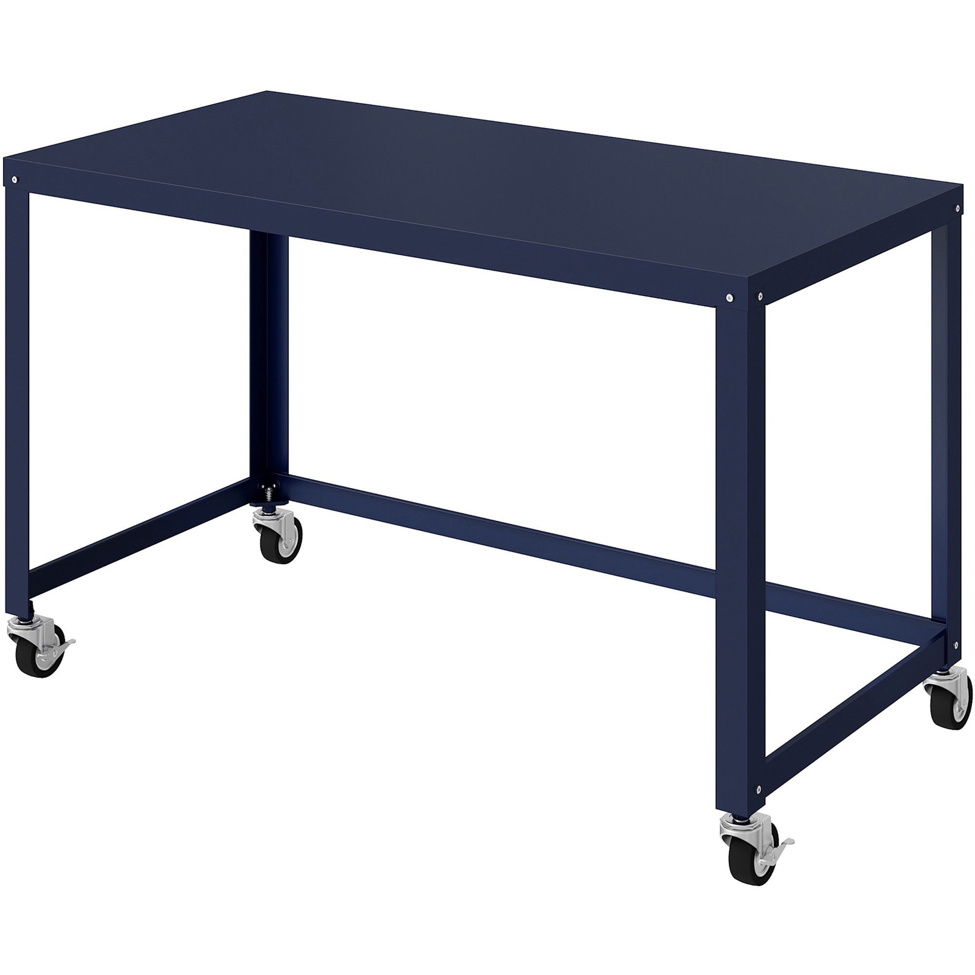 lorell-soho-personal-mobile-desk-for-table-toprectangle-top-200-lb-capacity-48-table-top-length-x-24-table-top-width-30-height-assembly-required-navy-steel-1-each_llr18335 - 3