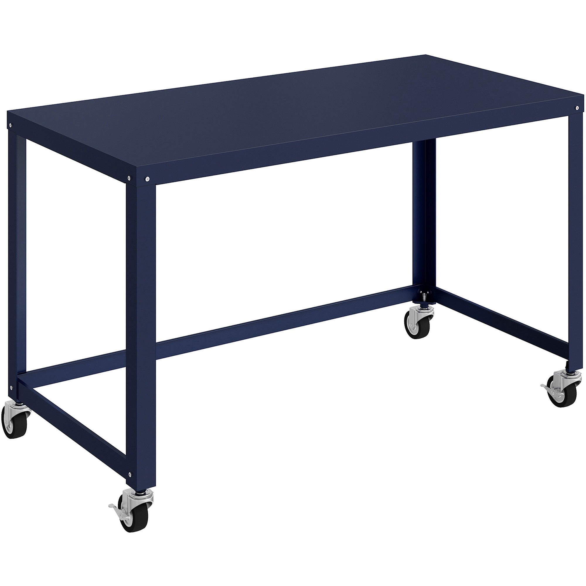 lorell-soho-personal-mobile-desk-for-table-toprectangle-top-200-lb-capacity-48-table-top-length-x-24-table-top-width-30-height-assembly-required-navy-steel-1-each_llr18335 - 1