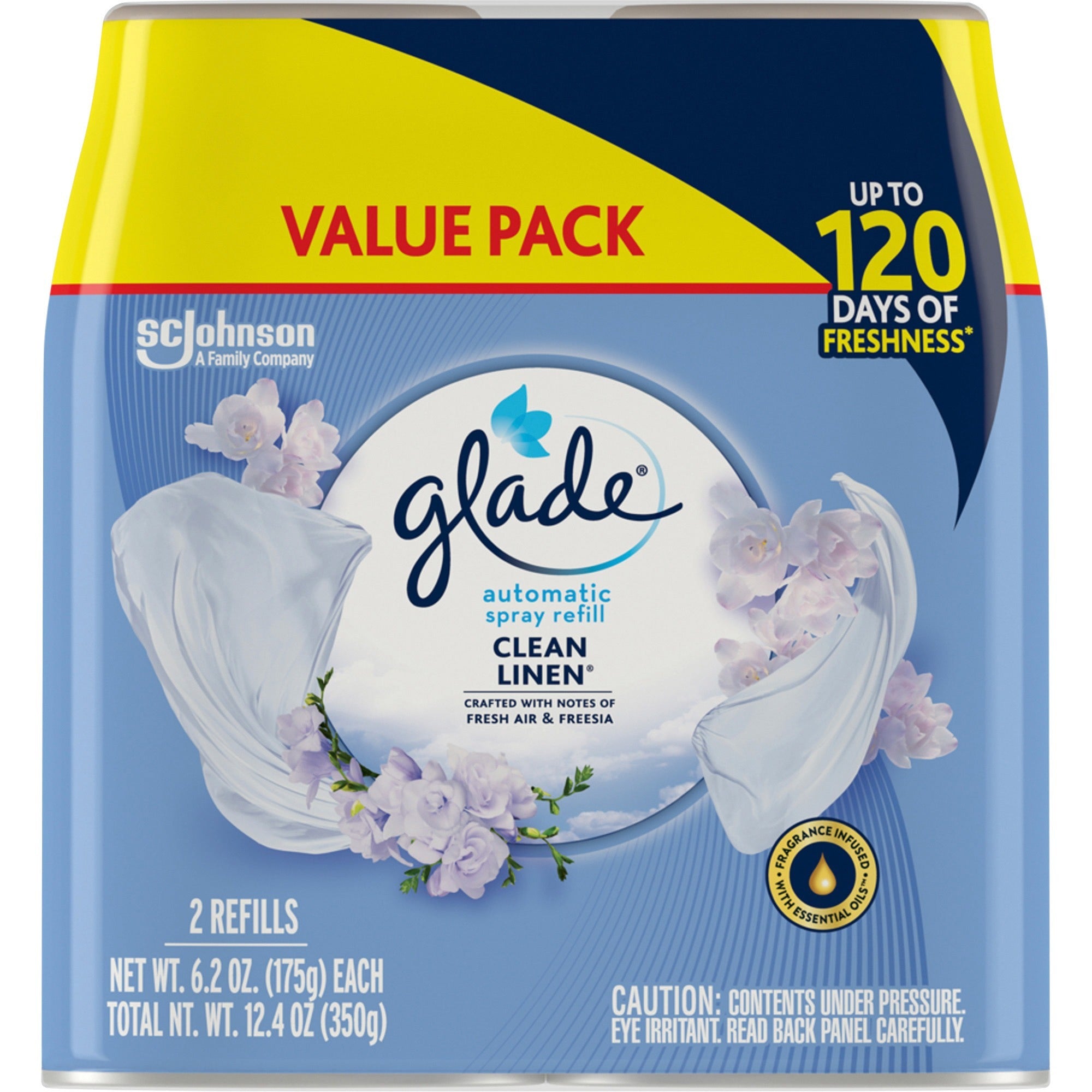 glade-automatic-spray-refill-value-pack-1240-oz-clean-linen-60-day-2-pack-long-lasting-phthalate-free-paraben-free-formaldehyde-free_sjn329388 - 1