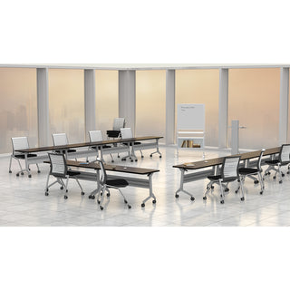 safco-flip-n-go-rectangular-training-table-for-table-topmocha-rectangle-top-black-base-150-lb-capacity-x-72-table-top-width-x-24-table-top-depth-x-120-table-top-thickness-29-height-assembly-required-low-pressure-laminate-lpl-top_saflf2472tsldcm - 3
