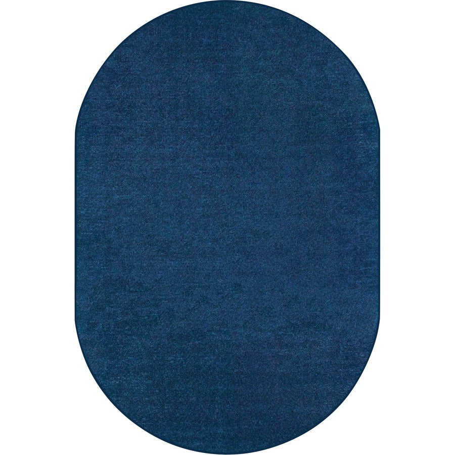 Carpets for Kids Mt. St. Helens Carpet Rug - Floor Rug - 90" Length x 12 ft Width - Oval - Blueberry - Nylon, Yarn