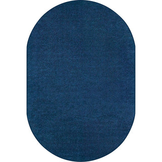 Carpets for Kids Mt. St. Helens Carpet Rug - Floor Rug - 90" Length x 12 ft Width - Oval - Blueberry - Nylon, Yarn