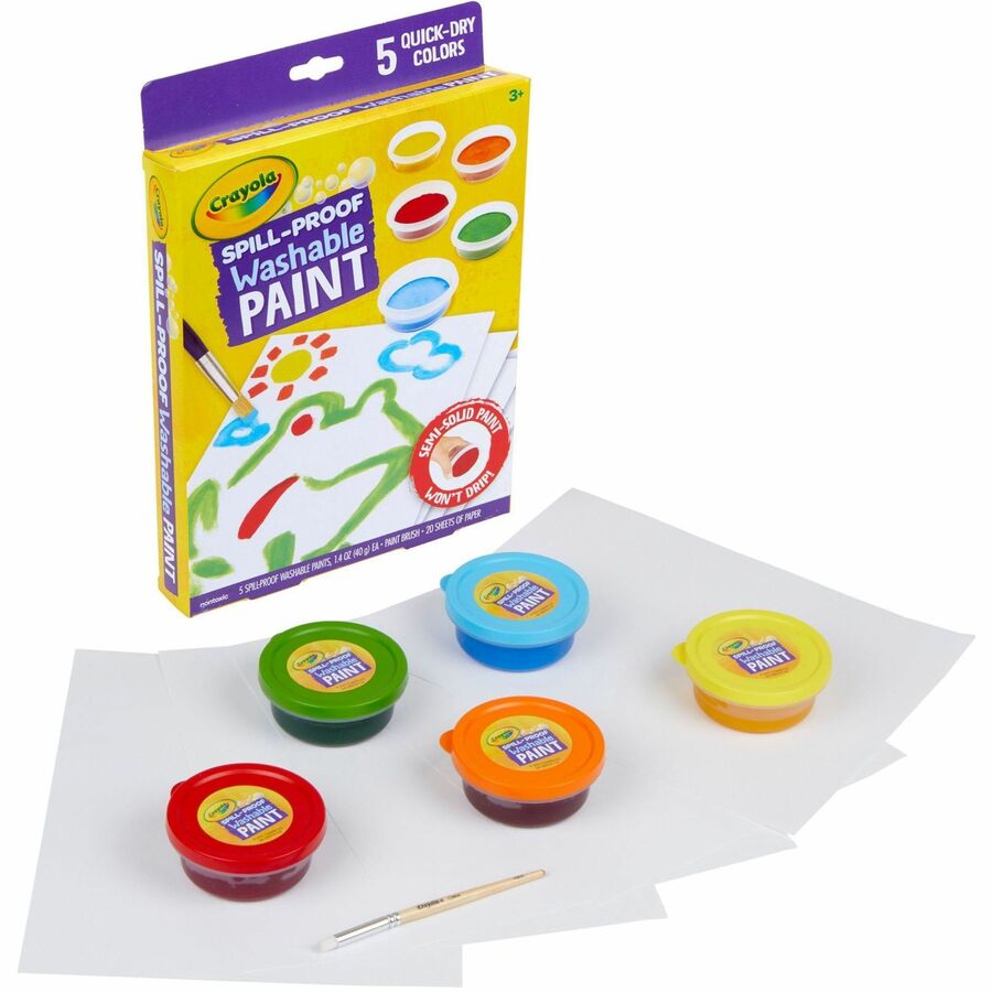 Crayola Spill Proof Washable Paint Set - 1 Kit