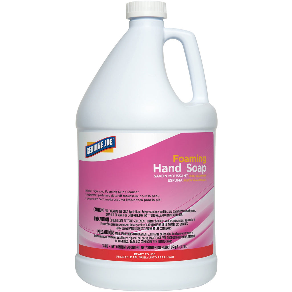 Genuine Joe Ultra Mild Foaming Skin Cleanser - Fresh ScentFor - 1 gal (3.8 L) - Hand, Skin - Moisturizing - Pink - Non-drying, Non-irritating - 1 Each
