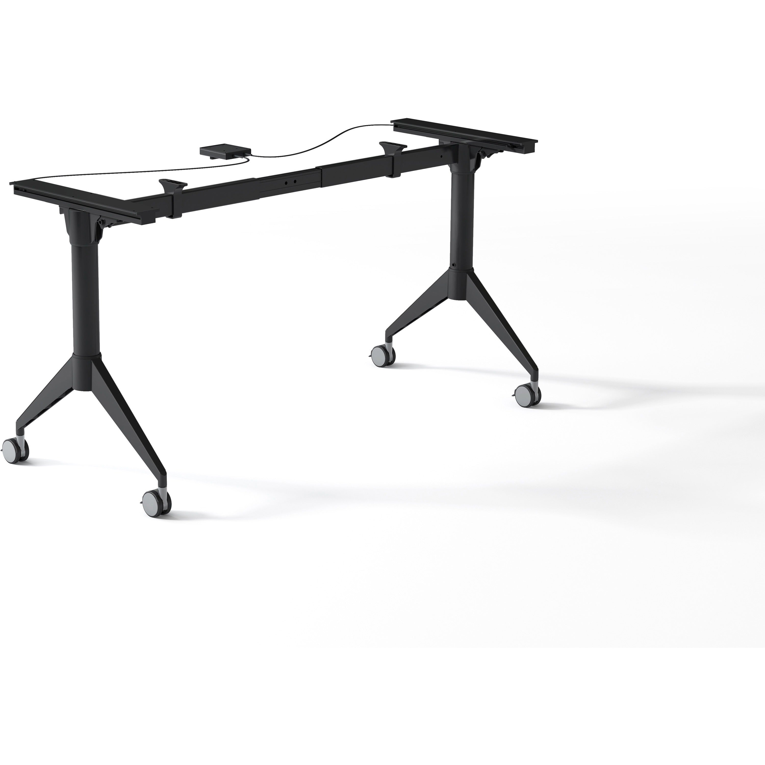 lorell-spry-nesting-training-table-base-black-folding-base-2-legs-2950-height-assembly-required-cold-rolled-steel-crs-1-each_llr60738 - 4