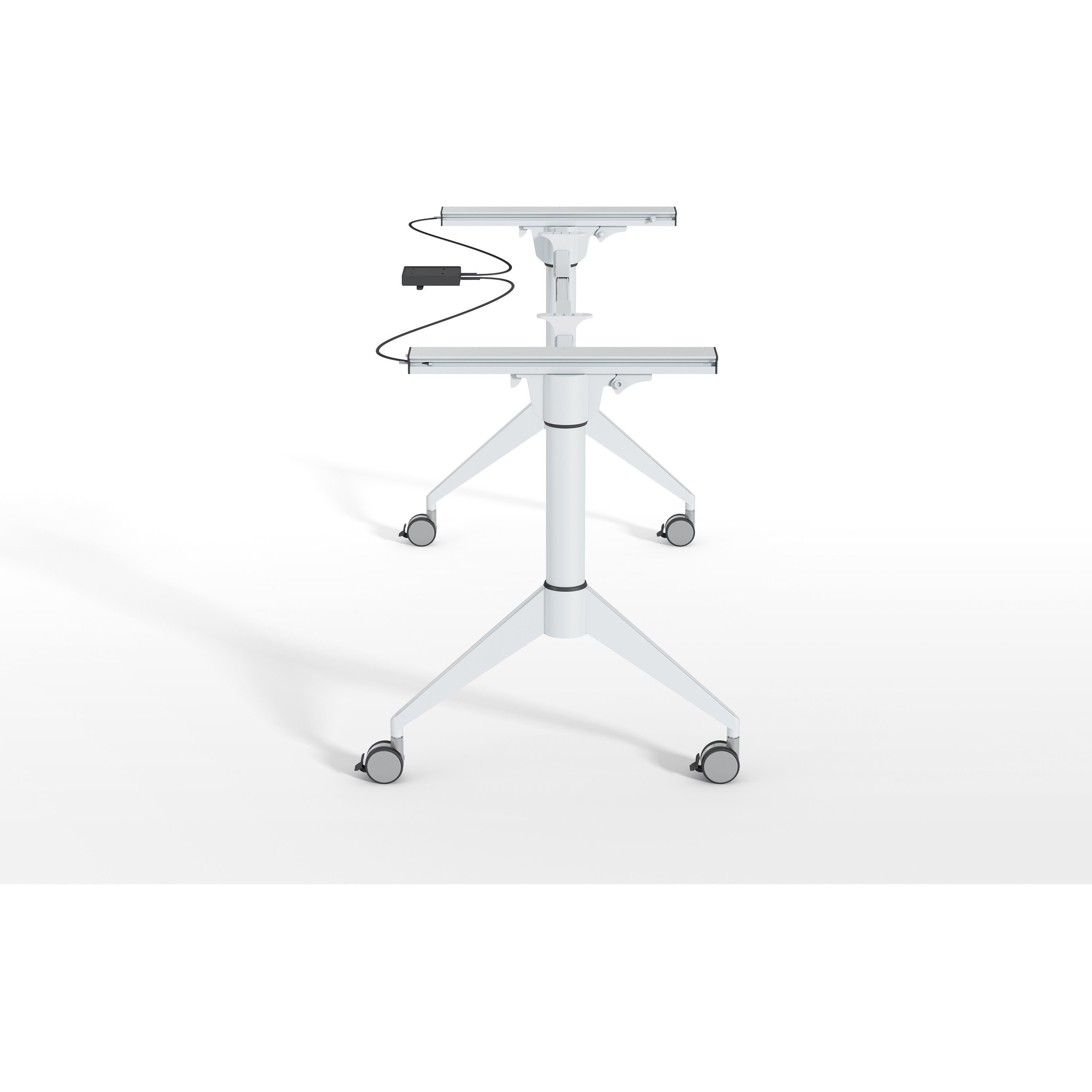lorell-spry-nesting-training-table-base-white-folding-base-2-legs-2950-height-assembly-required-cold-rolled-steel-crs-1-each_llr60739 - 4