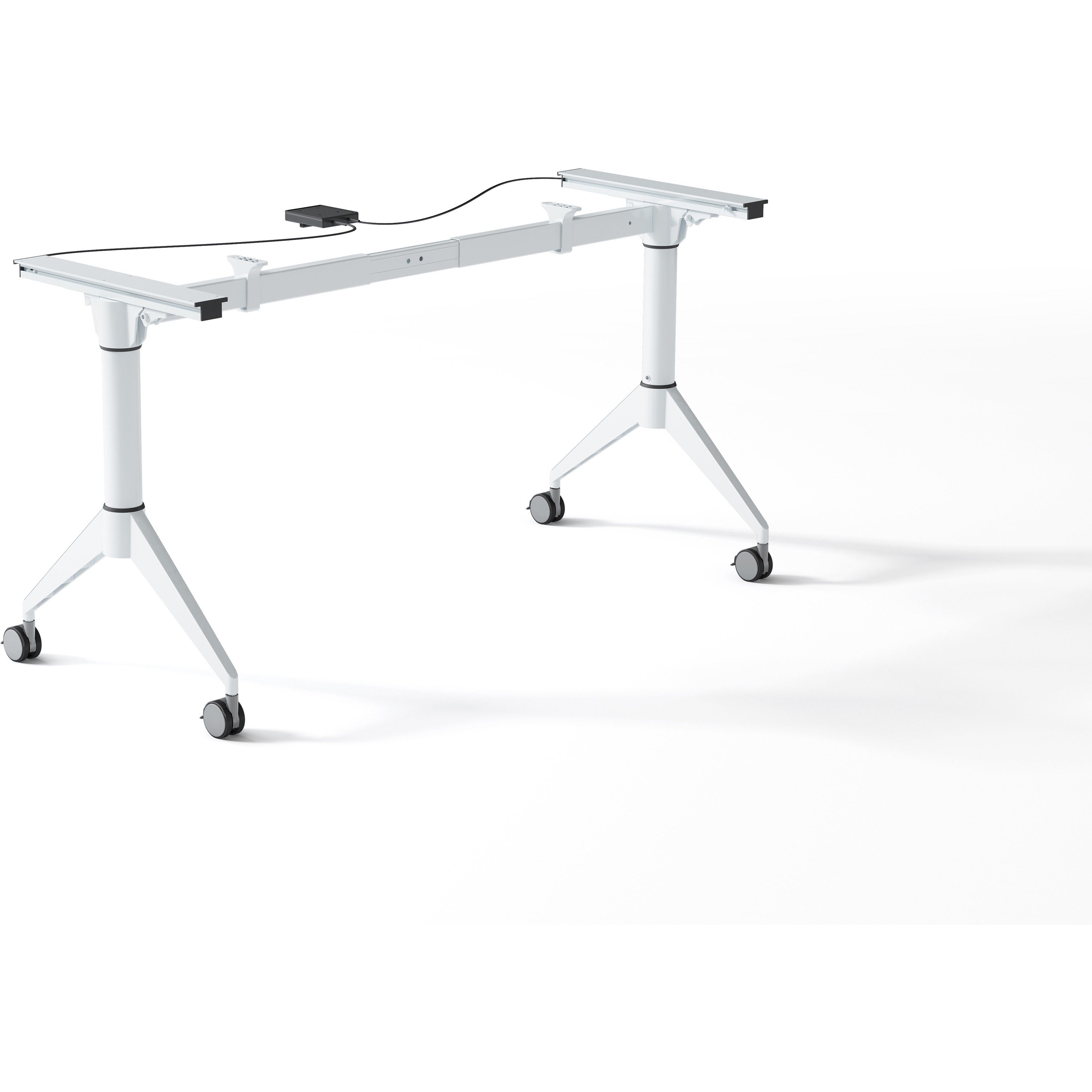 lorell-spry-nesting-training-table-base-white-folding-base-2-legs-2950-height-assembly-required-cold-rolled-steel-crs-1-each_llr60739 - 3