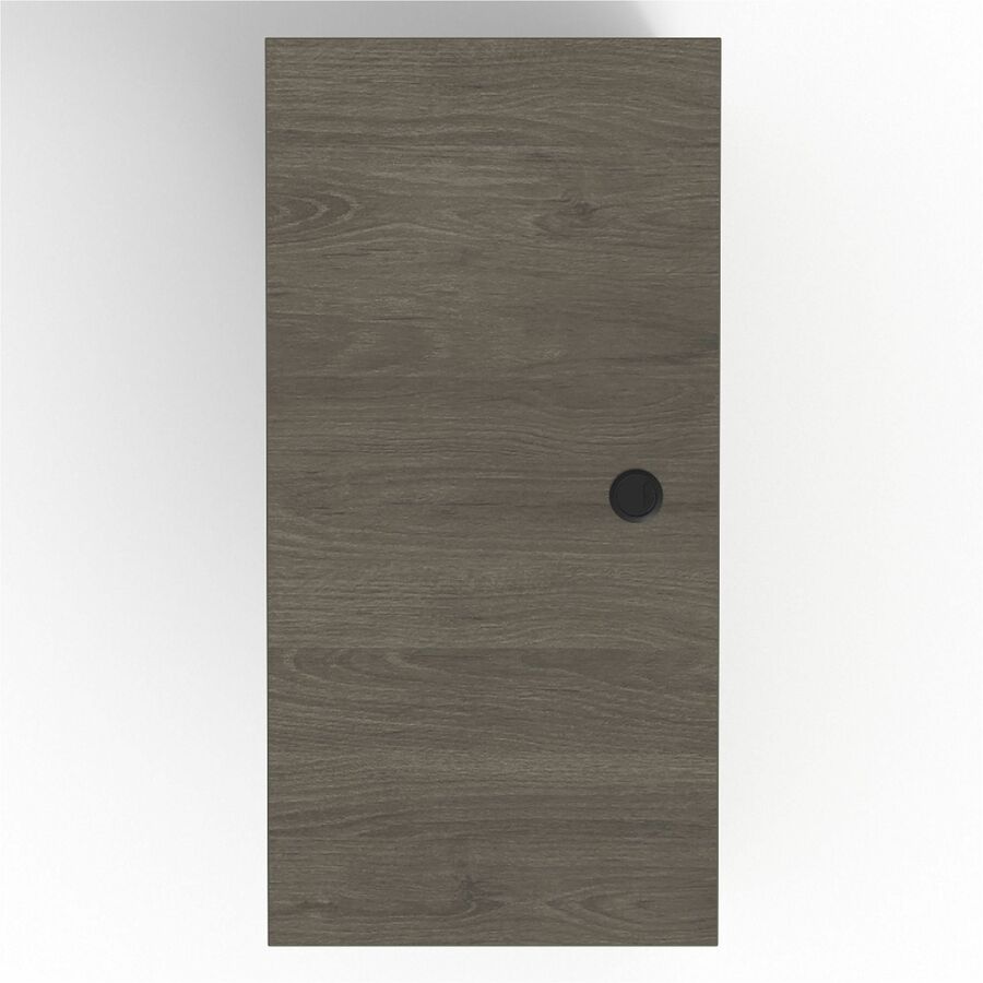 Lorell Prominence 2.0 Bridge - 48" x 24"29" , 1" Top, 0.1" Edge - Band Edge - Material: Particleboard - Finish: Gray Elm, Thermofused Melamine (TFM), Laminate