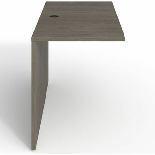 Lorell Prominence 2.0 Bridge - 48" x 24"29" , 1" Top, 0.1" Edge - Band Edge - Material: Particleboard - Finish: Gray Elm, Thermofused Melamine (TFM), Laminate