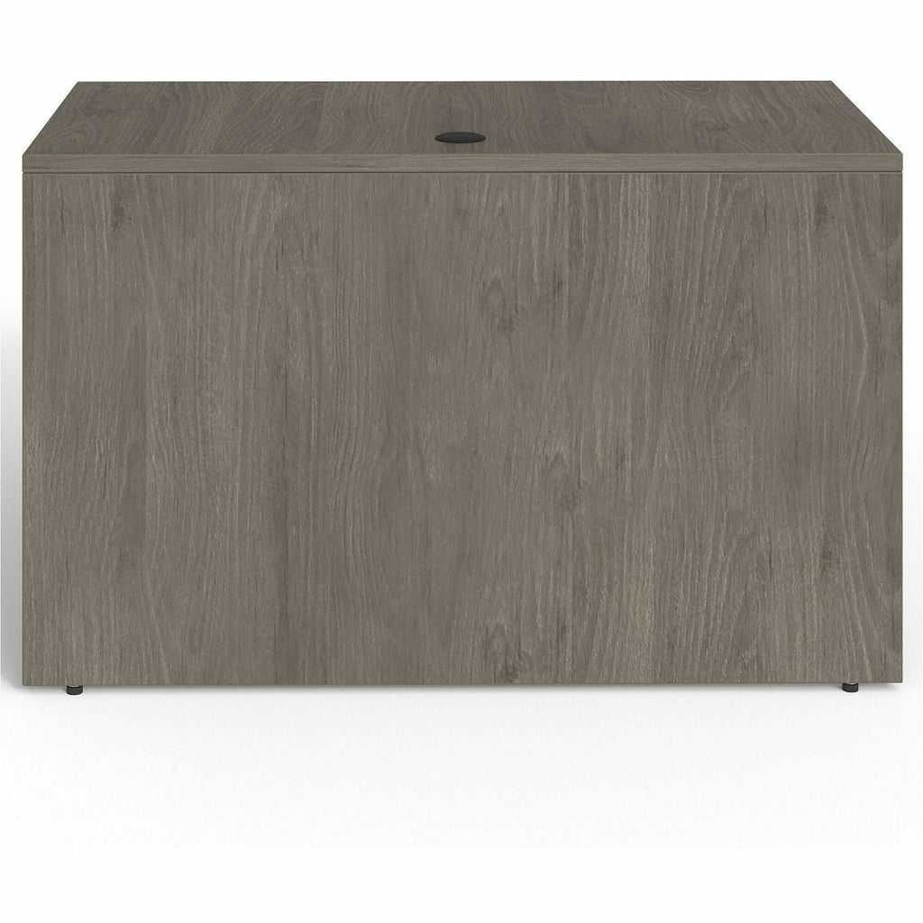 Lorell Prominence 2.0 Bridge - 48" x 24"29" , 1" Top, 0.1" Edge - Band Edge - Material: Particleboard - Finish: Gray Elm, Thermofused Melamine (TFM), Laminate