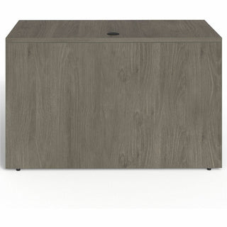Lorell Prominence 2.0 Bridge - 48" x 24"29" , 1" Top, 0.1" Edge - Band Edge - Material: Particleboard - Finish: Gray Elm, Thermofused Melamine (TFM), Laminate