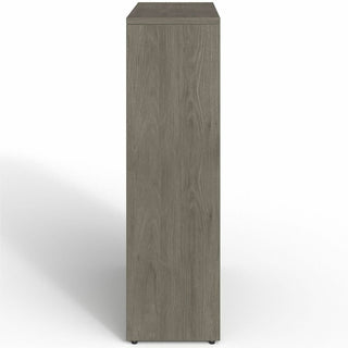 Lorell Prominence 2.0 Bookcase - 34" x 12"48" , 1" Top, 0.1" Edge - 4 Shelve(s) - 3 Adjustable Shelf(ves) - Material: Particleboard, Thermofused Melamine (TFM) - Finish: Gray Elm