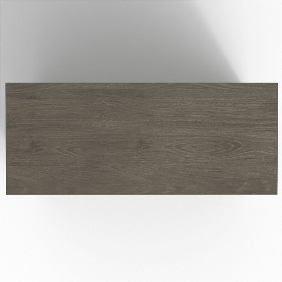 Lorell Prominence 2.0 Bookcase - 34" x 12"48" , 1" Top, 0.1" Edge - 4 Shelve(s) - 3 Adjustable Shelf(ves) - Material: Particleboard, Thermofused Melamine (TFM) - Finish: Gray Elm