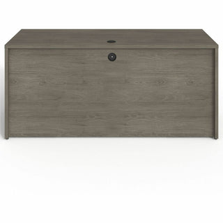 Lorell Prominence 2.0 Double-Pedestal Credenza - 66" x 24"29" , 1" Top, 0.1" Edge - 2 x File Drawer(s) - Double Pedestal on Left/Right Side - Band Edge - Material: Particleboard - Finish: Thermofused Melamine (TFM)