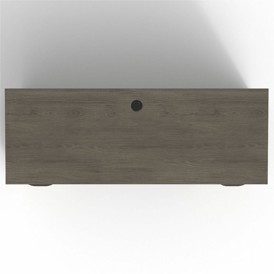 Lorell Prominence 2.0 Double-Pedestal Credenza - 66" x 24"29" , 1" Top, 0.1" Edge - 2 x File Drawer(s) - Double Pedestal on Left/Right Side - Band Edge - Material: Particleboard - Finish: Thermofused Melamine (TFM)