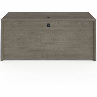 Lorell Prominence 2.0 Left-Pedestal Credenza - 66" x 24"29" , 1" Top, 0.1" Edge - 2 x File Drawer(s) - Single Pedestal on Left Side - Band Edge - Material: Particleboard - Finish: Thermofused Melamine (TFM)