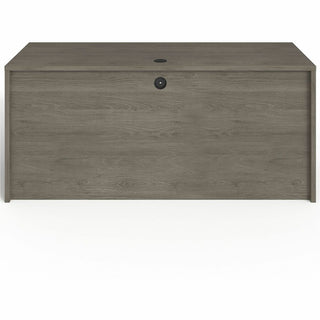 Lorell Prominence 2.0 Right-Pedestal Credenza - 66" x 24"29" , 1" Top, 0.1" Edge - 2 x File Drawer(s) - Single Pedestal on Right Side - Band Edge - Material: Particleboard - Finish: Thermofused Melamine (TFM)