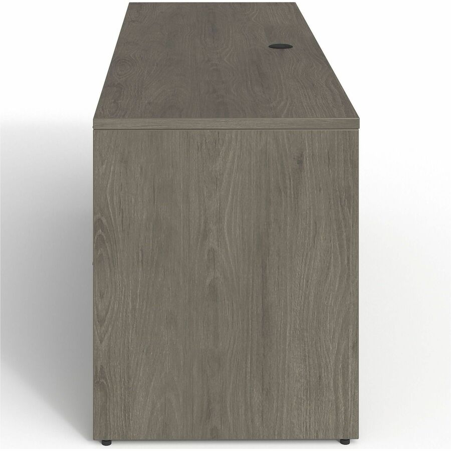 Lorell Prominence 2.0 Double-Pedestal Credenza - 72" x 24"29" , 1" Top, 0.1" Edge - 2 x File Drawer(s) - Double Pedestal on Left/Right Side - Band Edge - Material: Particleboard - Finish: Thermofused Melamine (TFM)
