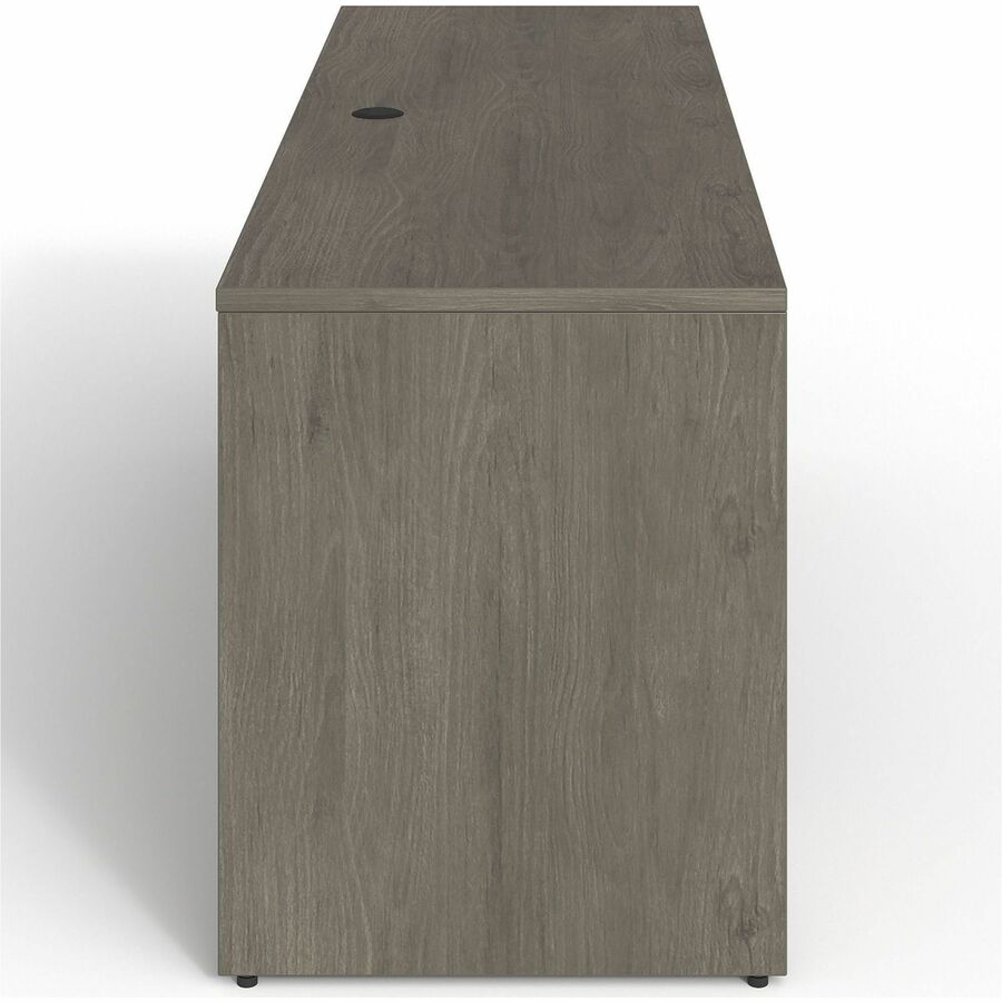 Lorell Prominence 2.0 Double-Pedestal Credenza - 72" x 24"29" , 1" Top, 0.1" Edge - 2 x File Drawer(s) - Double Pedestal on Left/Right Side - Band Edge - Material: Particleboard - Finish: Thermofused Melamine (TFM)