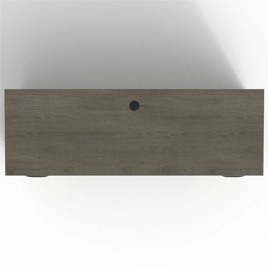 Lorell Prominence 2.0 Double-Pedestal Credenza - 72" x 24"29" , 1" Top, 0.1" Edge - 2 x File Drawer(s) - Double Pedestal on Left/Right Side - Band Edge - Material: Particleboard - Finish: Thermofused Melamine (TFM)