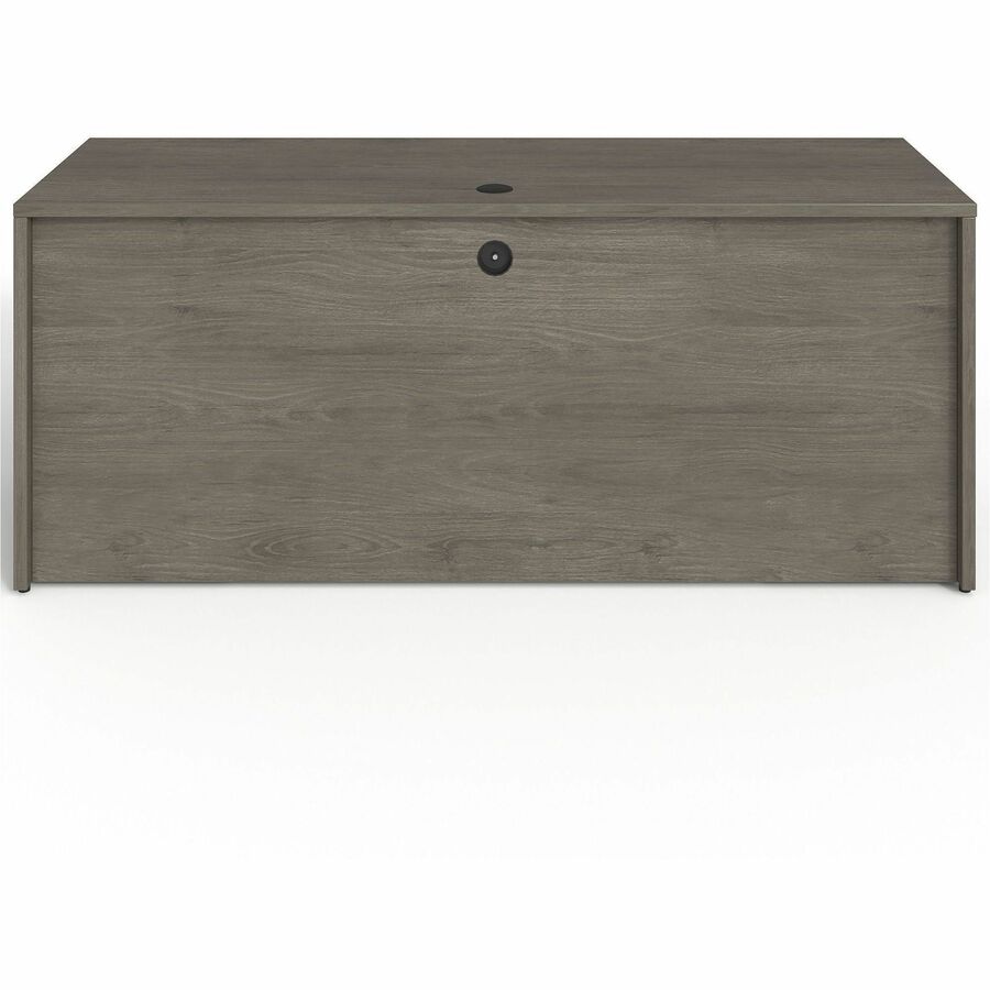 Lorell Prominence 2.0 Double-Pedestal Credenza - 72" x 24"29" , 1" Top, 0.1" Edge - 2 x File Drawer(s) - Double Pedestal on Left/Right Side - Band Edge - Material: Particleboard - Finish: Thermofused Melamine (TFM)